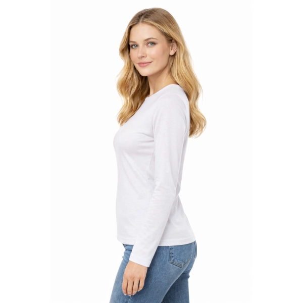 T-shirt damski biały długi rękaw roz.L